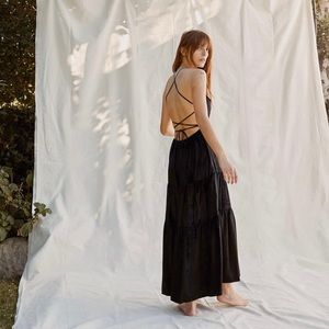 NWOT rare christy dawn delphine black crushed velvet